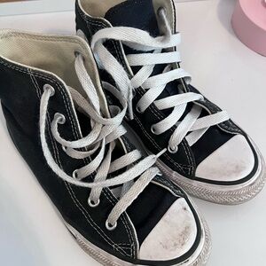 Converse Kids Black and White High-Top Sneakers